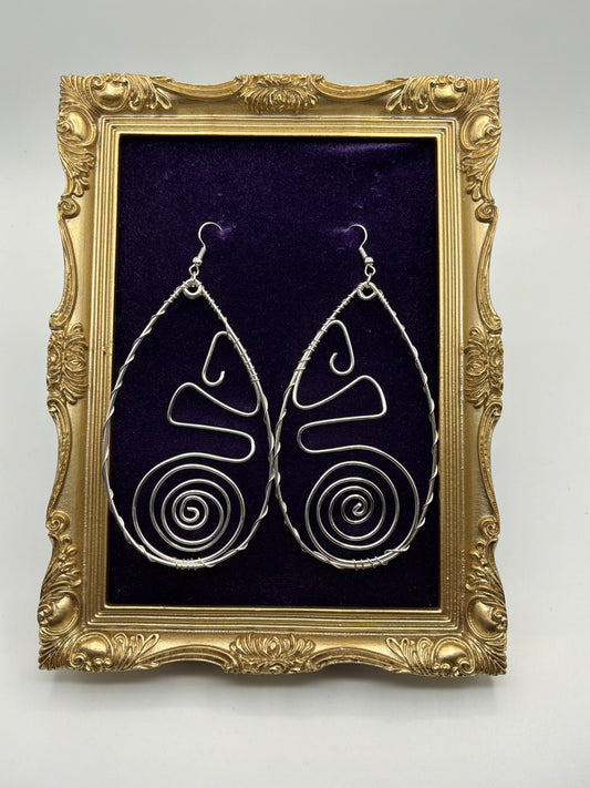 Drop Hoop Earrings