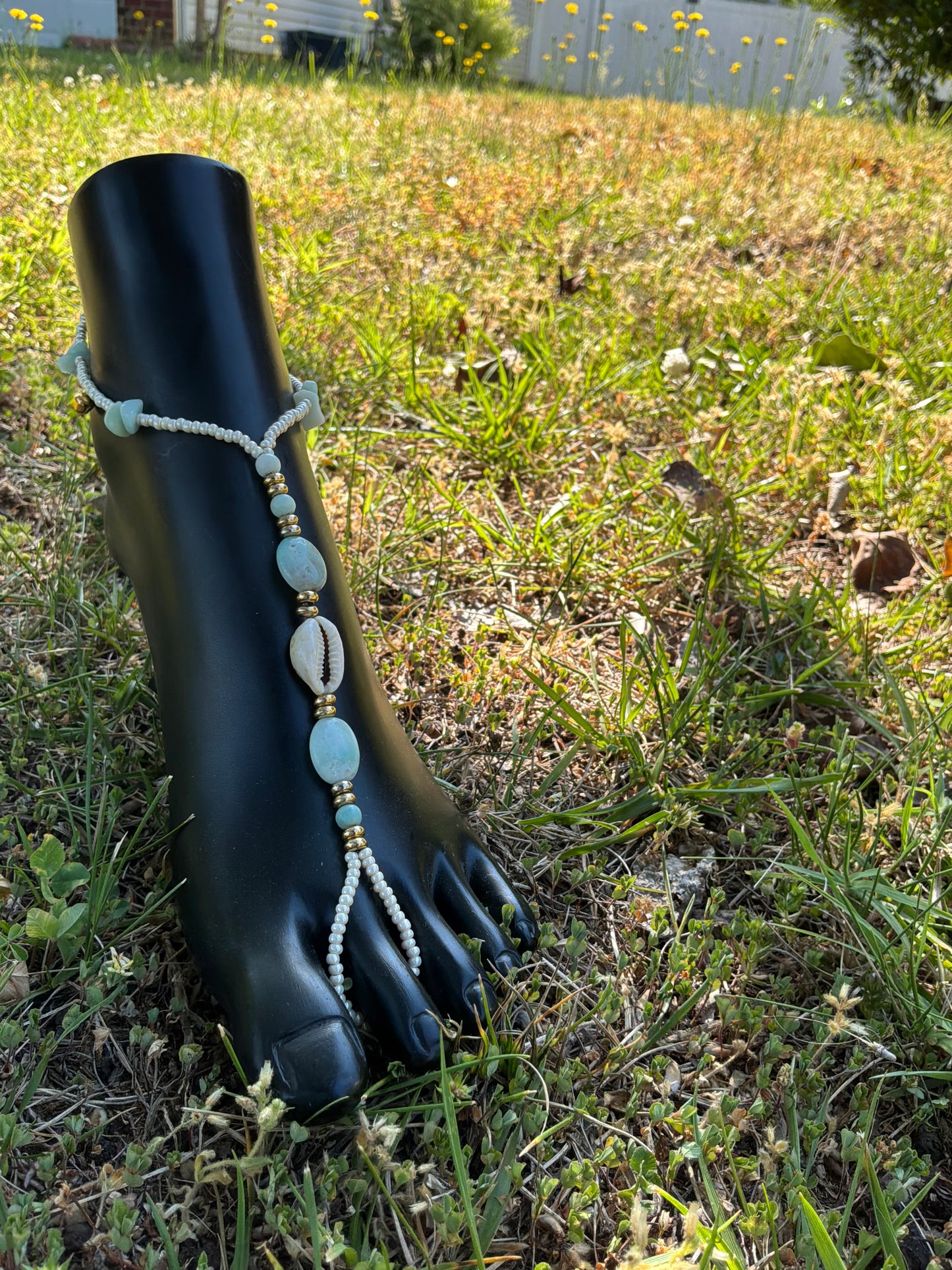 Crystal Beaded Anklets ( Sandal Anklets)