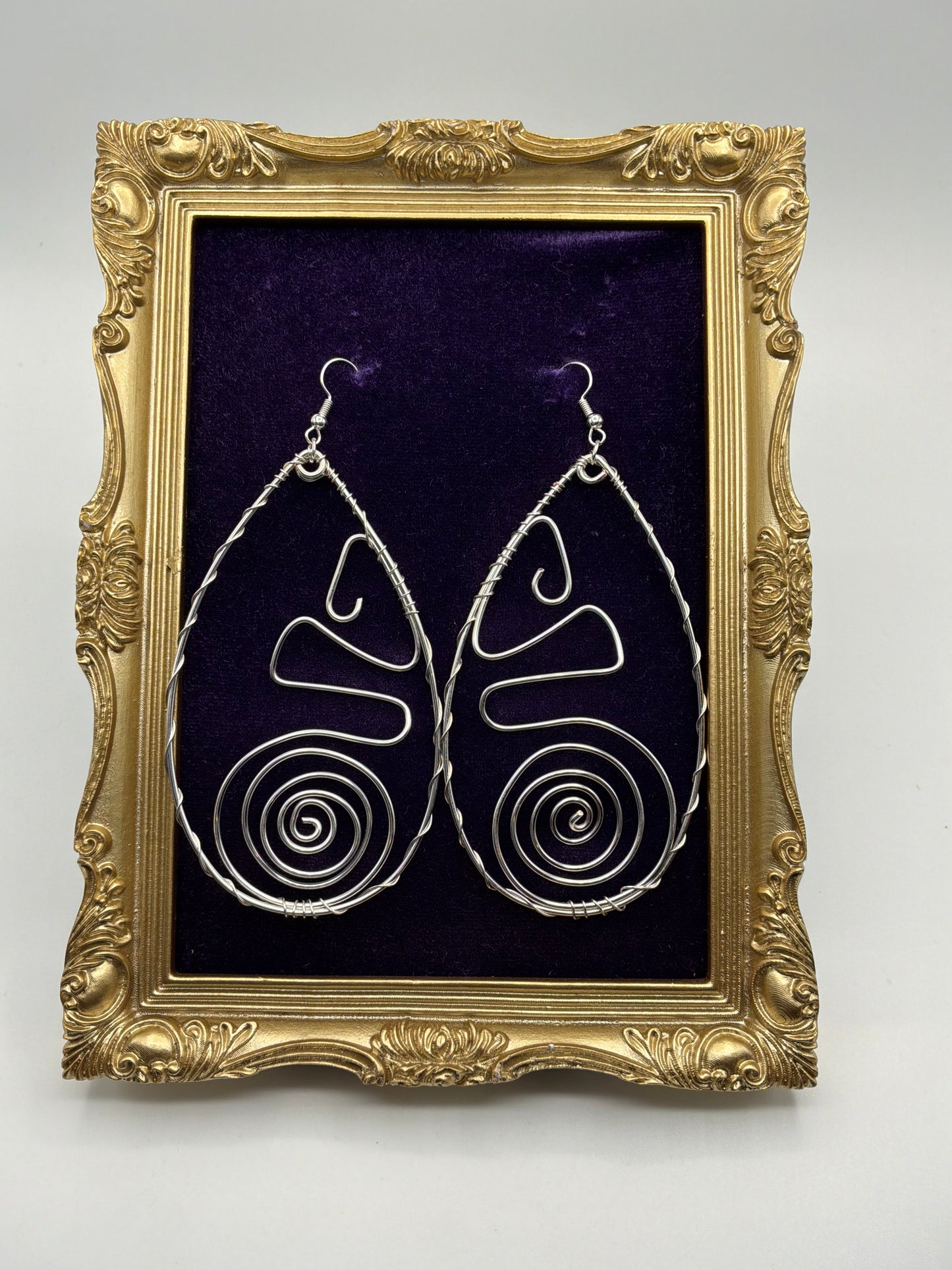 Drop Hoop Earrings