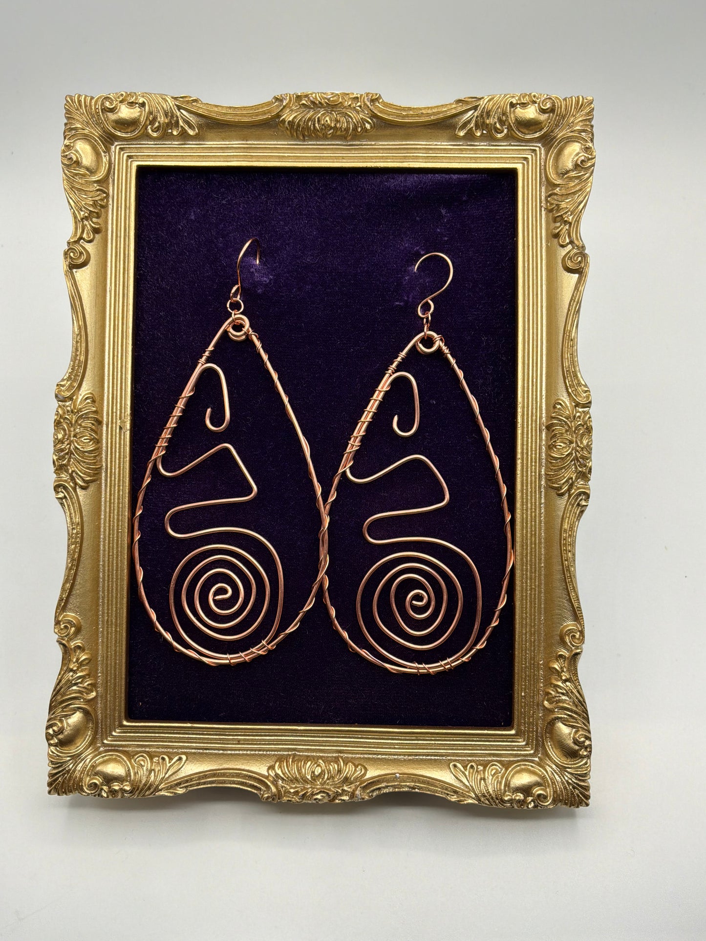 Drop Hoop Earrings