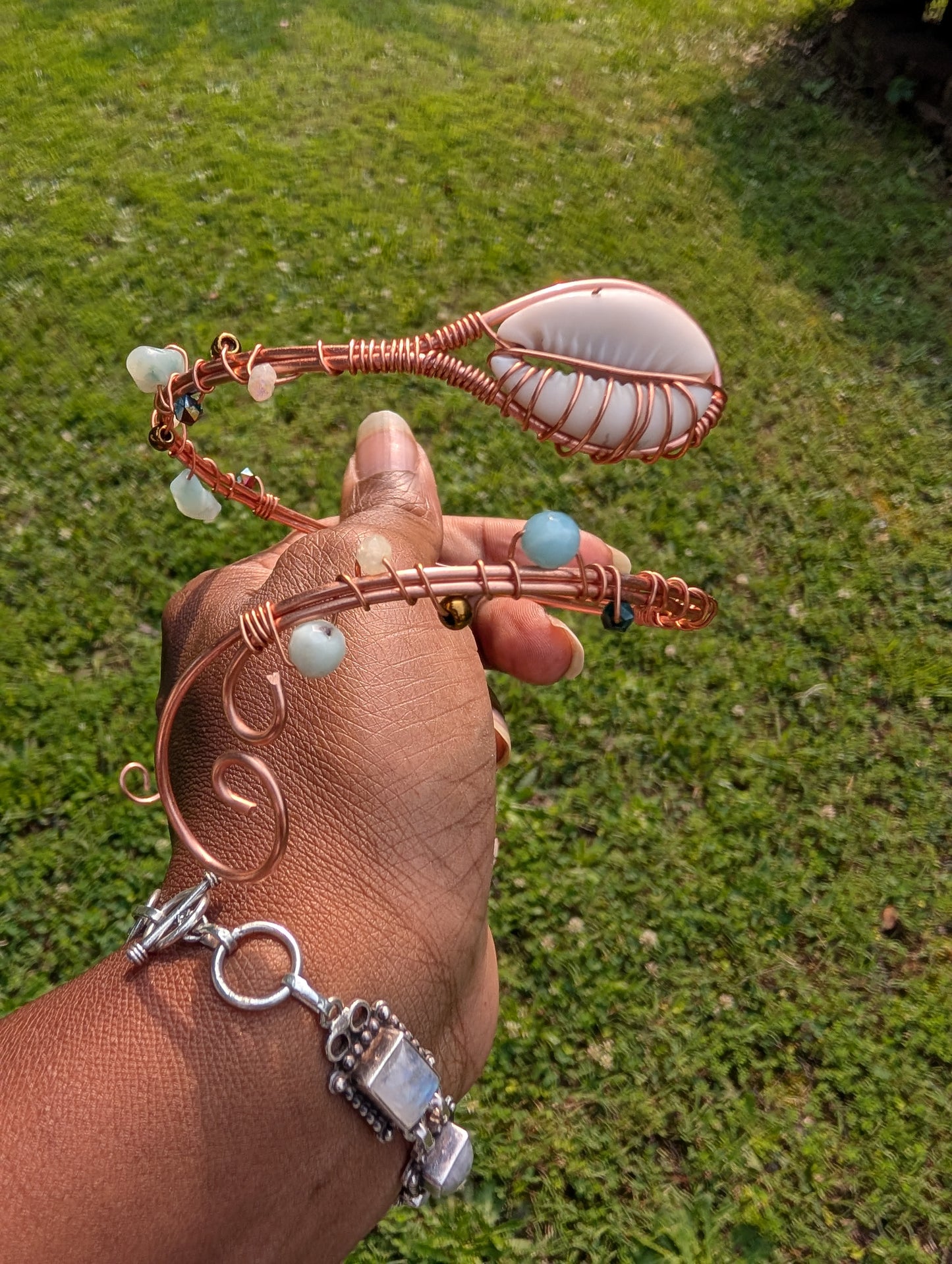 Copper Wrapped Arm Cuff