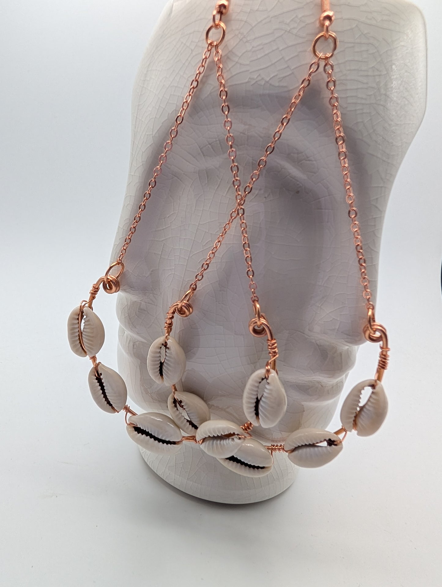 Power in 5 (Cowrie Shell Earrings)
